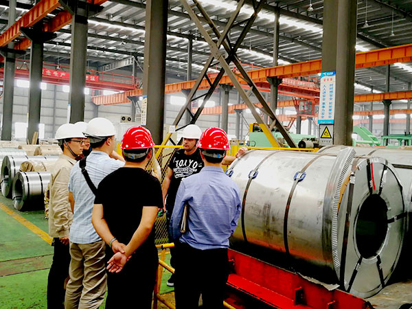 jindalaisteel customer visit gi coil