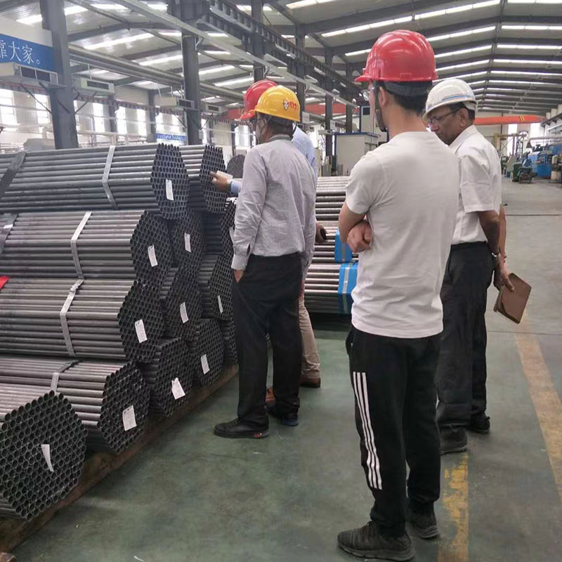 jindalaisteel customer visit seamless steel pipe